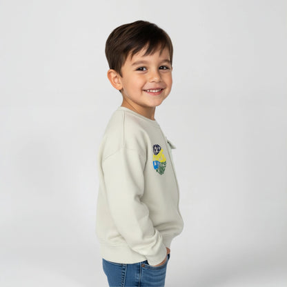 Treat People With Kindness Kids Fleece Sweatshirt 🌈 | Soft & Positive Vibes Top