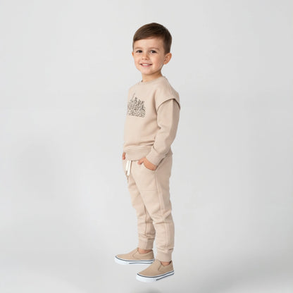 DKNY Kids Fleece Two-Piece Set 🏙️ | Sweatshirt & Jogger Outfit