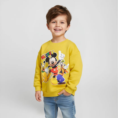Mickey Mouse Yellow Sweatshirt